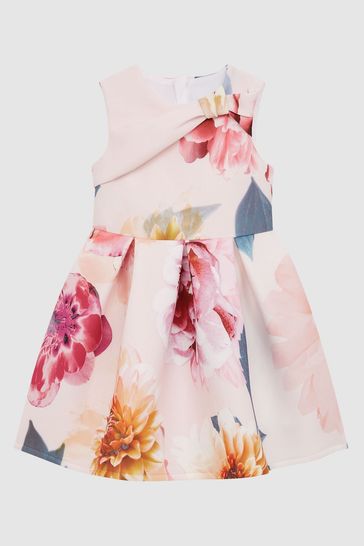 Reiss pink and white dress outlet
