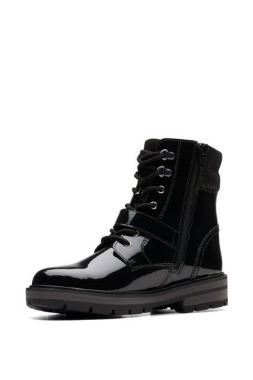 Clarks best sale patent boots