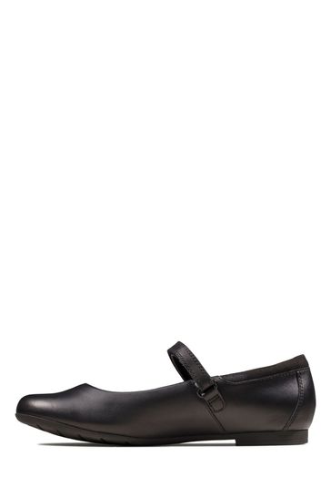 Buy Clarks Black Multi Fit Leather Scala Dawn Shoes from Next France