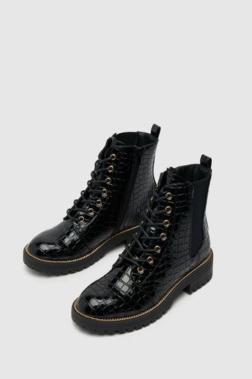 New look croc boots sales