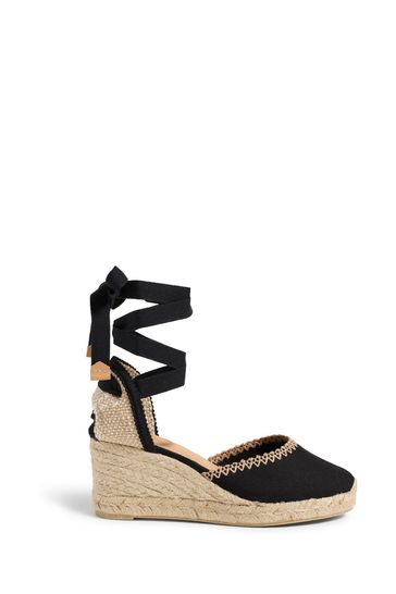 Castaner Comin Black Espadrille Wedges