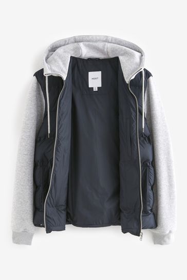 Blue and grey jacket online
