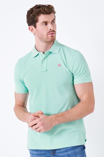Mint green polo shirt deals