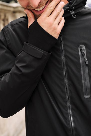 Buy Black Long Waterproof Coat from Next Japan