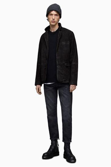 Buy AllSaints Hoku Black Blazer from Next Luxembourg