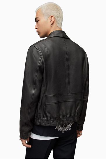 All saints store leather jacket nordstrom