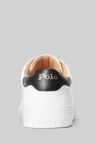 Polo ralph lauren store jermain leather sneaker