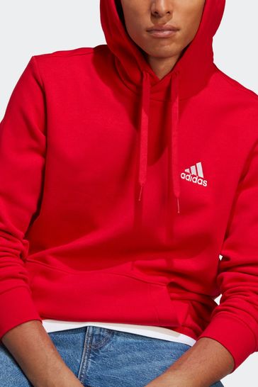 Adidas originals red hoodie clearance