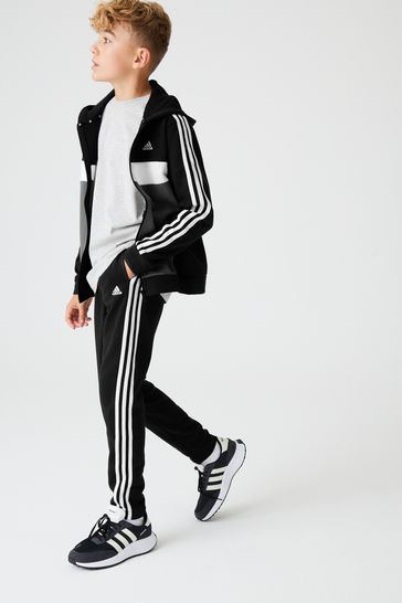 Buy adidas Black Sportswear Tiberio 3-Stripes from Colorblock Fleece Tracksuit Spain Next Kids