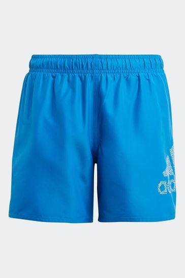 adidas Blue Performance Logo Clx Swim Shorts
