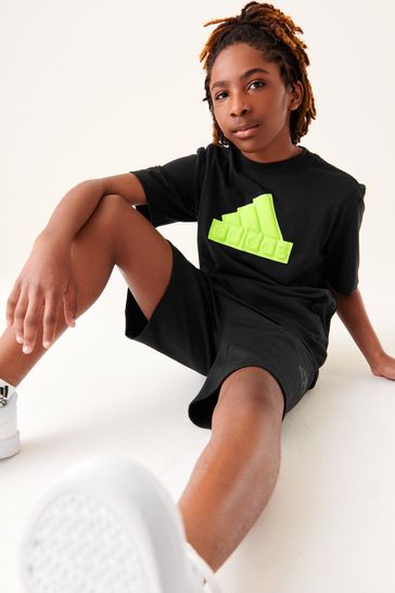 adidas Black Future Icons Logo Piqué T-Shirt