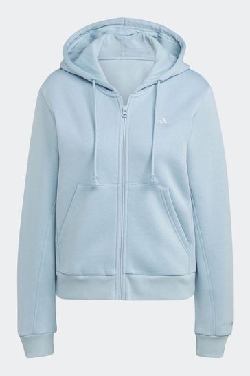Blue full zip hoodie store