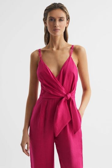 Reiss pink jumpsuit shop