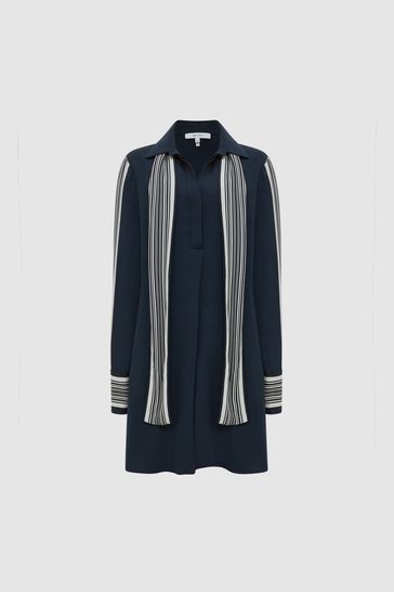 Buy Reiss Navy Ellie Side Stripe Mini Dress from Next Slovenia