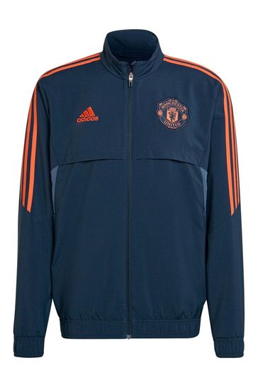 adidas Blue Manchester United Training Presentation Jacket