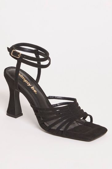 Wide fit caged outlet sandals