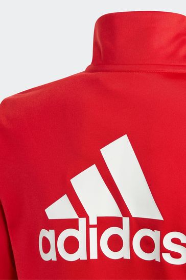 Adidas track suit red on sale