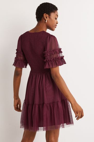 Tulle smock dress top