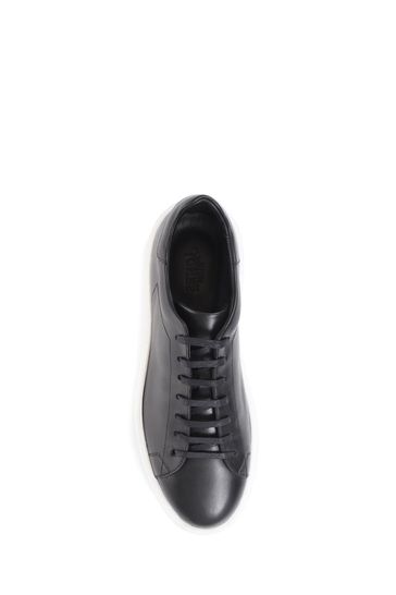Mens smart leather trainers discount
