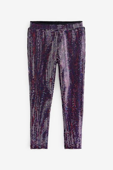 Buy Pink Holographic Sparkle Sequin Leggings 3 16yrs from Next Germany