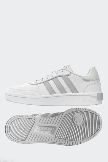 Adidas white and silver trainers new arrivals