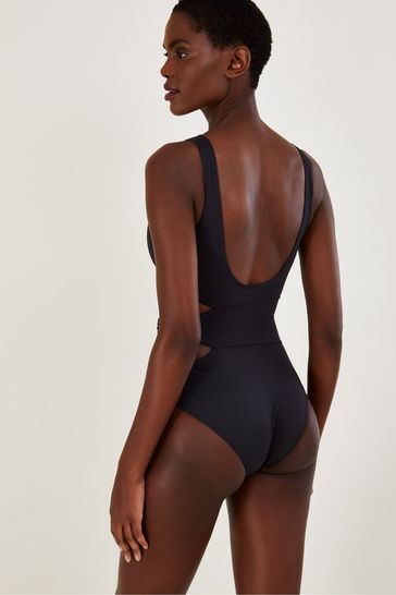 Plain black clearance swimsuit