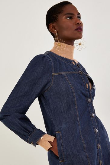 Monsoon top denim dress