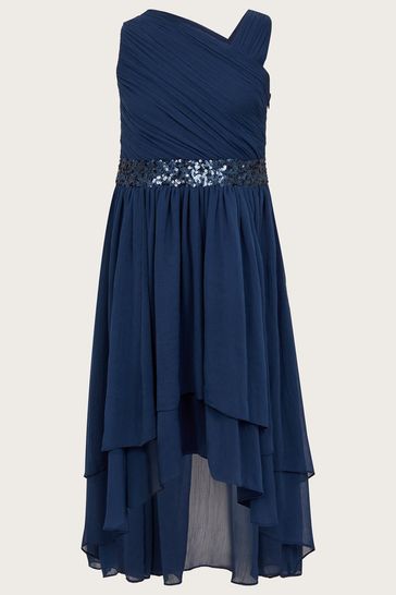 Monsoon Blue Abigail One-Shoulder Prom Dress