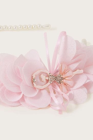 Buy Monsoon Pink Ballerina Ruffle Bow Headband from Next Austria