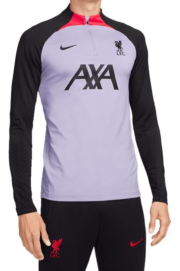 Camiseta morada de entrenamiento del Liverpool FC Strike para mujer de Nike