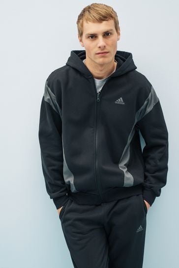Buy adidas Black Sportswear Sportswear Fleece Hooded Tracksuit from Next Denmark