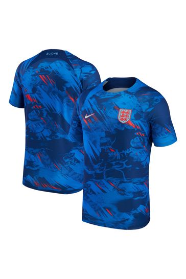 Nike Blue England Pre-Match Top