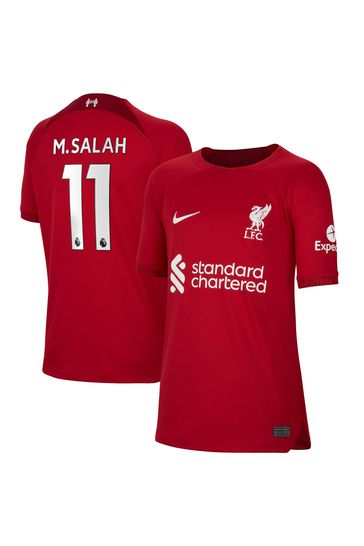 Nike Red M.Salah - Camiseta 11 de la primera equipación del Liverpool FC 22/23 para niños