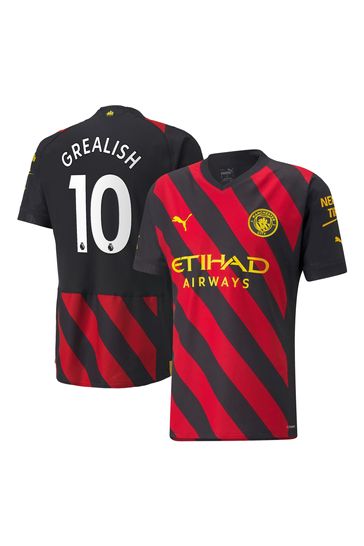 Puma Black Grealish - 10 Manchester City Away 2022-23 Authentic Shirt