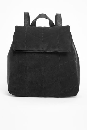 Black suede sales mini backpack