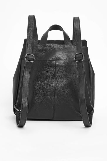 Black suede sales rucksack