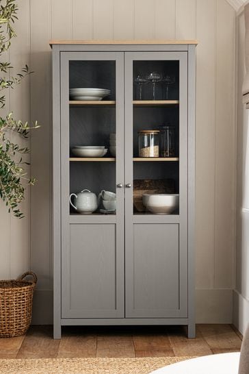Grey shop china cabinet