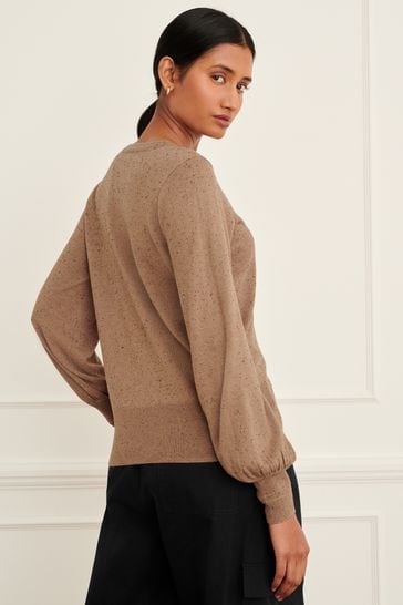Buy Camel Brown Crew Neck Jumper from Next Luxembourg