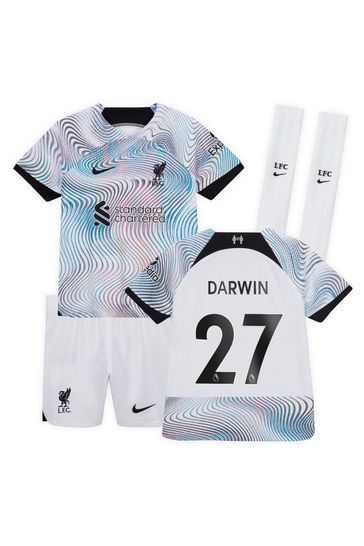 Buy Nike White Liverpool Away Stadium Kit 2022 23 from Next Spain