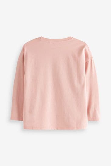 Pink long sleeve clearance shirt