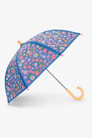 Hatley Blue Retro Floral Umbrella