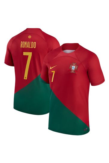 Buy Nike Red Ronaldo 7 Portugal Stadium Home Football Shirt from