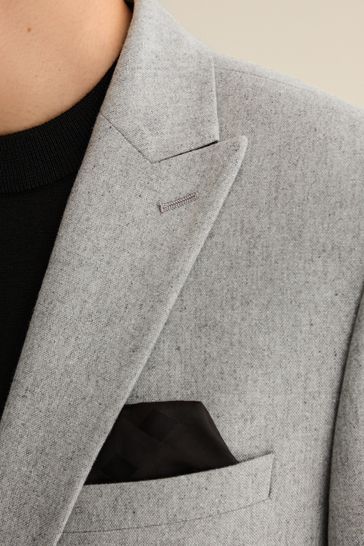Mens grey overcoat slim fit 2025