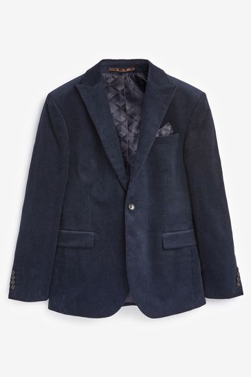 Navy cheap corduroy blazer