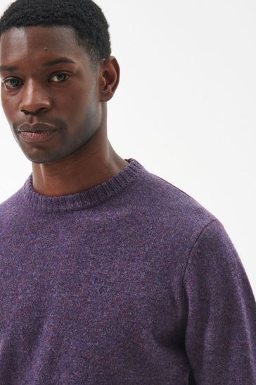 Buy Barbour Plum Purple Fig Newbury Crew Neck Jumper from Next