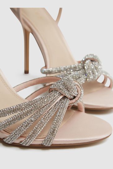 reiss rose gold sandals