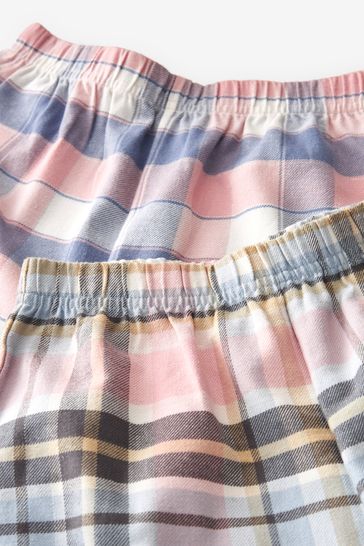 H&m pink plaid sales skirt