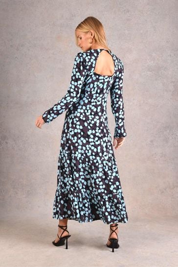 Buy Ro Zo Blue Abstract Spot Print Midi Dress from Next Luxembourg