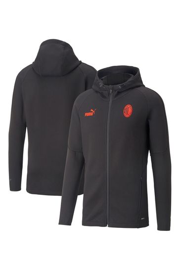 Puma Black AC Milan Casuals Hooded Jacket