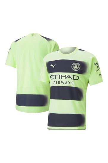 Camiseta de fútbol de la tercera equipación Authentic del Manchester City 2022-23 en verde de Puma